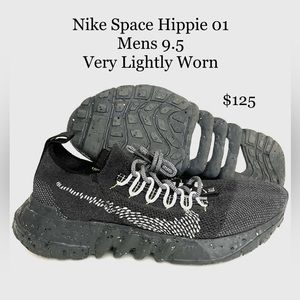 Mens 9.5 - Nike Space Hippie 01 Anthracite Volt DJ3056-001 Lightly Worn Cleannn